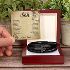 To My Son - Cross Bracelet - I Got You A Gift