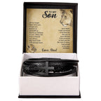To My Son - Cross Bracelet - I Got You A Gift