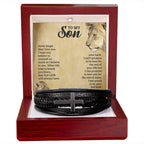 To My Son - Cross Bracelet - I Got You A Gift