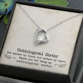 Unbiological Sister - Forever Love Necklace - I Got You A Gift
