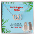 Unbiological Sister - Interlocking Hearts Necklace - I Got You A Gift