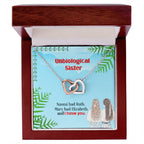 Unbiological Sister - Interlocking Hearts Necklace - I Got You A Gift