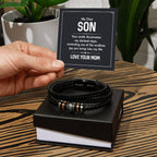 Your Smile - Mens Leather Bracelet - I Got You A Gift